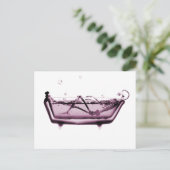 Carte Postale Skeleton rose X-ray à Bath Tub (Debout devant)