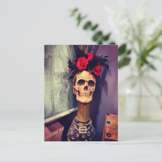 Carte postale Skeleton Skeleton Halloween (Debout devant)