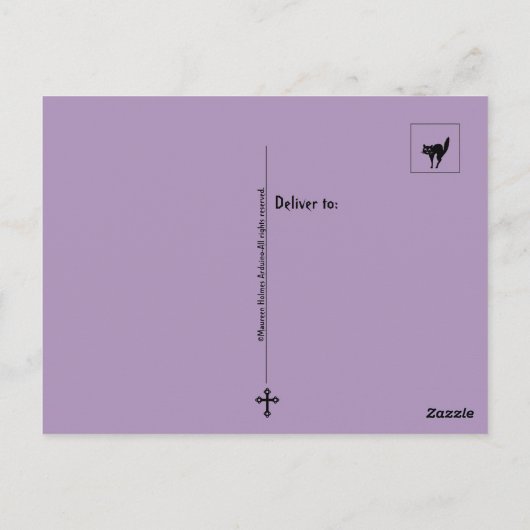 Carte postale Skeleton Skeleton Halloween (Dos)