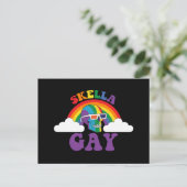 Carte Postale Skeleton Skella Gay Rainbow Prith Mois (Debout devant)