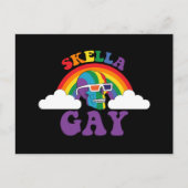 Carte Postale Skeleton Skella Gay Rainbow Prith Mois (Devant)