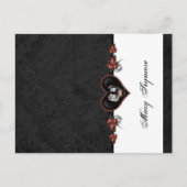 Carte Postale Skeletons Black AJOUT NAME GLOSS Plaque (Devant)