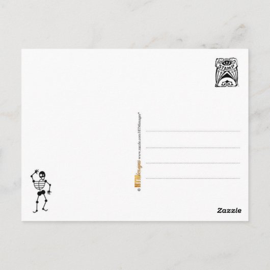 Carte Postale Skeletons dansants (Dos)
