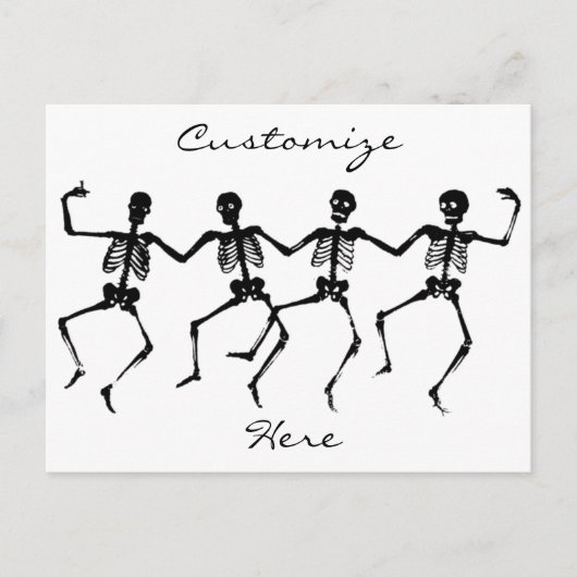 Carte Postale Skeletons dansants Halloween Thunder_Cove (Devant)