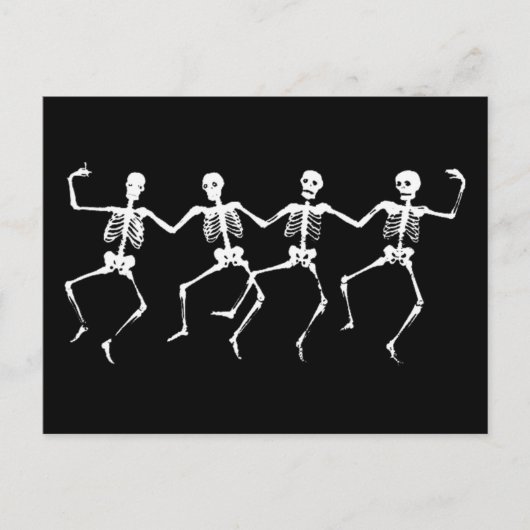 Carte Postale Skeletons de danse II (Devant)