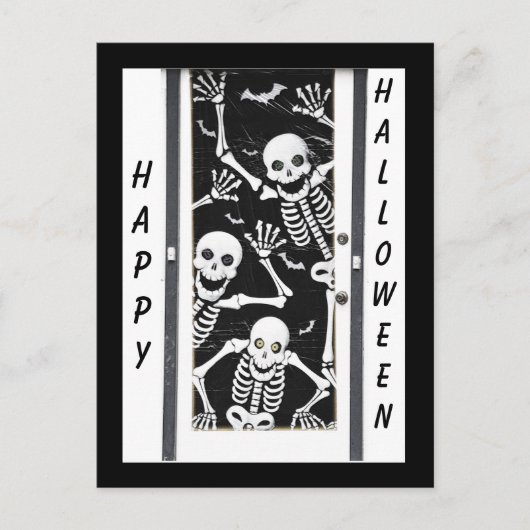 Carte Postale Skeletons d'Halloween (Devant)