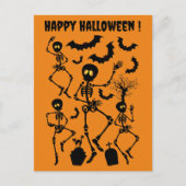 Carte Postale Skeletons d'Halloween Macabre Dance (Devant)