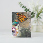 Carte Postale Skeletons Mixed Media Collage (Debout devant)