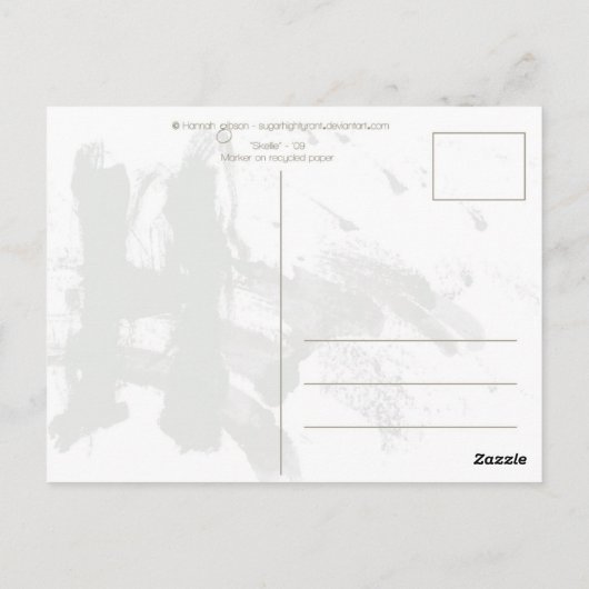 Carte postale Skellie (Dos)