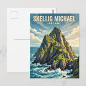 Carte Postale Skellig Michael Irlande (Devant / Derrière)