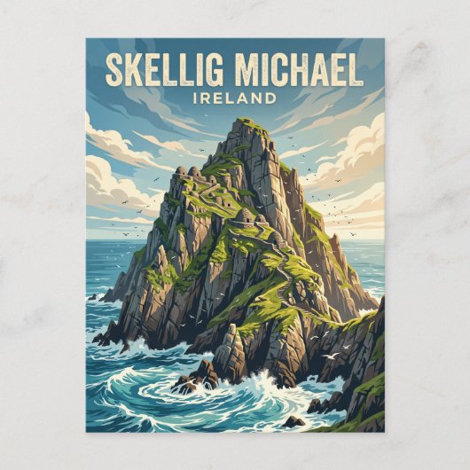 Carte Postale Skellig Michael Irlande (Devant)