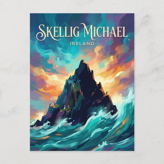 Carte Postale Skellig Michael Irlande (Devant)
