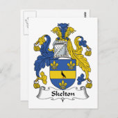 Carte Postale Skelton Family Crest (Devant / Derrière)