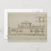 Carte Postale Sketched design for a domed building (pen & ink) (Devant / Derrière)