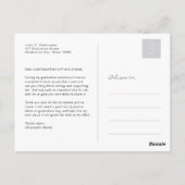 Carte Postale Sketched Thanks Multi 3 Photo Graduation Thank You (Dos)