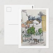 Carte Postale Skethchbook pages. Málaga. Markers (Devant / Derrière)