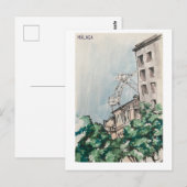 Carte Postale Skethchbook pages. Málaga. Markers (Devant / Derrière)