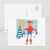 Carte Postale Ski (Devant / Derrière)