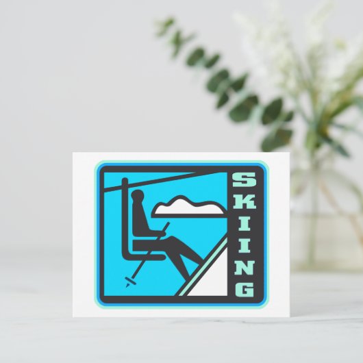 Carte Postale Ski (Debout devant)