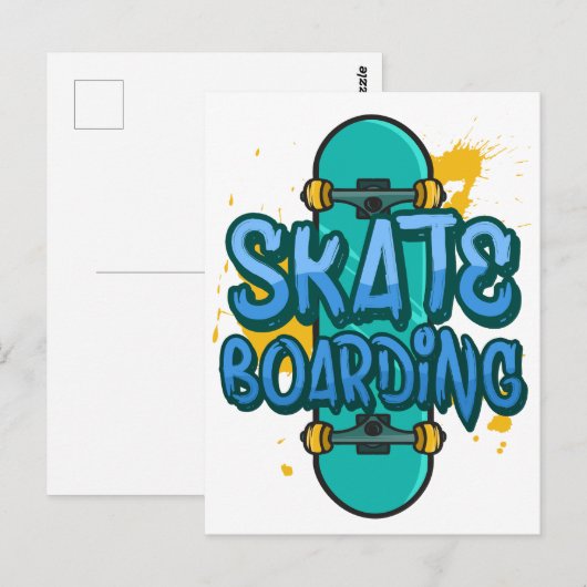 Carte Postale Ski (Devant / Derrière)