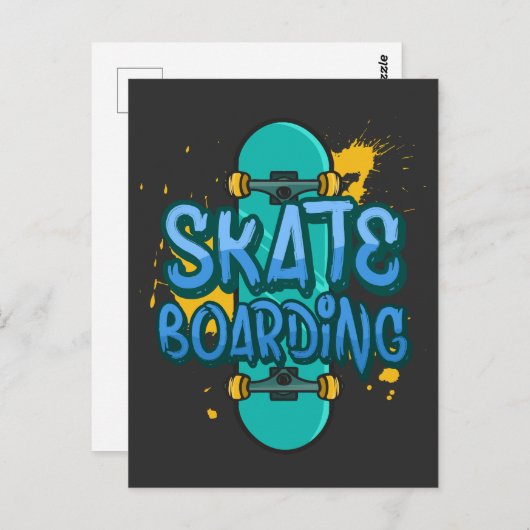 Carte Postale Ski (Devant / Derrière)