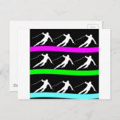 Carte Postale ski (Devant / Derrière)