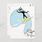 Carte Postale Ski (Devant / Derrière)