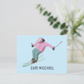 Carte Postale Ski (Debout devant)