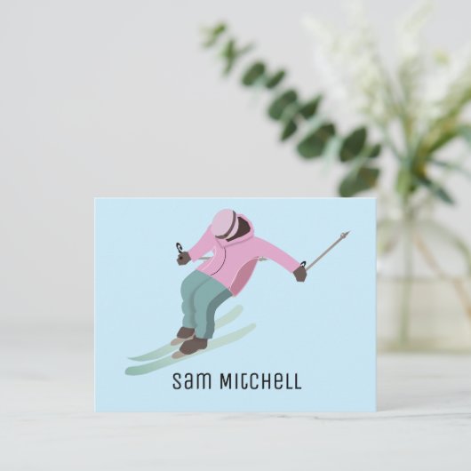 Carte Postale Ski (Debout devant)