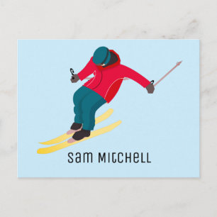 Carte Postale Ski