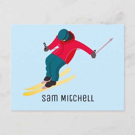 Carte Postale Ski (Devant)