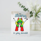 Carte Postale Ski (Debout devant)