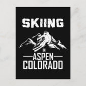 Carte Postale Ski à Aspen Colorado (Devant)