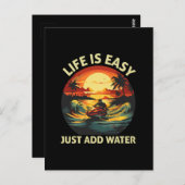 Carte Postale Ski à jet classique (Devant / Derrière)