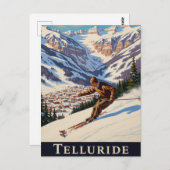 Carte Postale Ski à Telluride Colorado (Devant / Derrière)