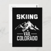Carte Postale Ski à Vail Colorado (Devant / Derrière)