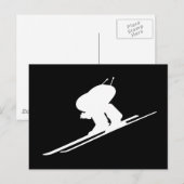 Carte Postale Ski alpin (Devant / Derrière)