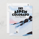 Carte Postale Ski Aspen Colorado (Devant / Derrière)