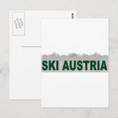 Carte Postale Ski Autriche (Devant / Derrière)