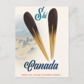 Carte Postale Ski Canada (Devant)