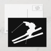 Carte Postale ski cool (Devant / Derrière)