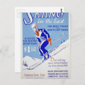 Carte Postale Ski dans l'est (Devant / Derrière)