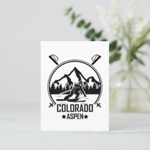 Carte Postale Ski d'Aspen Colorado