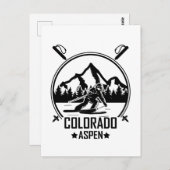 Carte Postale Ski d'Aspen Colorado (Devant / Derrière)