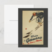 Carte Postale Ski de descente - Promo Sport et Plaisir (Devant / Derrière)