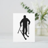 Carte Postale Ski de fond (Debout devant)