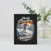 Carte Postale Ski de fond (Debout devant)