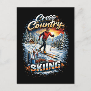 Carte Postale Ski de fond