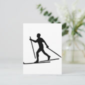 Carte Postale Ski de fond (Debout devant)