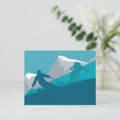 Carte Postale Ski de montagne (Debout devant)